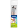 Image de Pelikan - 718163 - Set De Pinceaux Pour Débutant - 3 pinceaux à poils fins : tailles 2, 4 et 6 - 2 pinceaux brosse n°613F : tailles 6 et 10