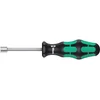 Image de Wera 05029463001 395 HO Tournevis à douille, 7.0 x 90 mm, Noir/Vert