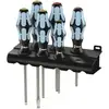 Image de Jeu de tournevis 3334/6 6 pcs. fente/PH lames en inox Kraftform manche/supp. mur