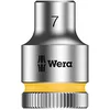 Image de Wera 05003552001 8790 HMB Douille Zyklop à emmanchement 3/8", 7.0 mm, Argent/jaune