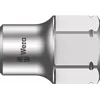 Image de Wera 05003669001 8790 FA Douille à carré Zyklop avec emmanchements 1/4" et hexagonal Hex 11, 6.0 mm, Argent