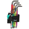 Image de Wera 967 SPKL/9 Torx BO Jeu de clés L multicolores, BlackLaser, 9 pièces, 05024335001