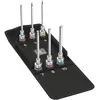 Image de Wera 05004210001 8740 C HF 2 Zyklop Jeu de douilles à embout à six pans creux avec fonction de retenue, 6 pièces, Multicolore