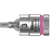 Image de 8740 A HF Douille-embout Zyklop pour vis à six pans creux, à emmanchement 1/4" avec fonction de retenue, 3 x 28 mm