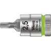 Image de 8740 A Douille-embout Zyklop pour vis à six pans creux, à emmanchement 1/4", 2.5 x 28 mm