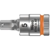 Image de 8740 A HF Douille-embout Zyklop pour vis à six pans creux, à emmanchement 1/4" avec fonction de retenue, 5 x 28 mm