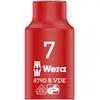 Image de Wera 05004951001 Douille Zyklop Vde 8790 B Isolée, Rouge, 7