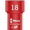Image de Wera 05004962001 Douille Zyklop Vde 8790 B Isolée, Rouge