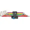 Image de 3967/9 TX SXL Multicolour HF Stainless 1 Clés mâles coudées TX® HF avec fonction de retenue, acier inoxydable, 9 pièces