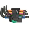 Image de Jeu de clés mâles coudées Wera 950/9 Hex-Plus Multicolour 2, métrique, BlackLaser, 9 pièces