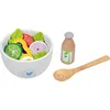 Image de Salat Set Vitalbowl: Schüssel: Ø 13 cm, H: 8,2 cm,Holz und Filz,24 Teile,per Set