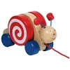 Image de Jouet Goki Escargot à trainer Wanjah - Jouets en bois