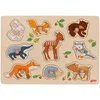 Image de goki 57387 - Puzzle à emboîter - Animaux de la forêt en Bois - 9 pièces