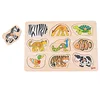 Image de Goki - 2041568 - Puzzle en Bois À Encastrement - Ce Qui Appartient À Qui? - 9 Pièces