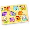 Image de Goki - 57838- Puzzle En Bois À Encastrement - Jeunes Animaux Ii - 10 Pièces