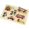 Image de Goki - 57907 - Puzzle à Encastrements Bois - Le Pompier