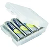 Image de ANSMANN Boîte de Rangement pour jusqu'à 4 Piles AA/AAA (1 PCE)   Solution de Rangement pour Piles Rechargeables et jetables   Boîte de Stockage Contre la poussière et l'humidité