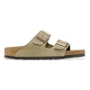 Image de Birkenstock pour femme. 51463 Sandales en Cuir Arizona Leve (Coupe Étroite) taupe (39), Plat, Aucun, Casuel