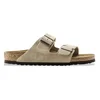 Image de Birkenstock pour femme. 51463 Sandales en Cuir Arizona Leve (Coupe Étroite) taupe (40), Plat, Aucun, Casuel