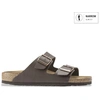 Image de Birkenstock unisex. 51703 Sandales en Cuir Arizona Birko Flor (Coupe Étroite) marron (38), Plat, Aucun, Casuel