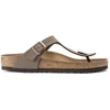 Image de Birkenstock pour femme. 43751 Gizeh Birko-Flor Nubuck (Coupe Régulière) taupe (40), Plat, Aucun, Casuel