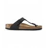 Image de Birkenstock pour femme. 43691 Sandales Gizeh Birko-Flor (Coupe Régulière) noir (40), Plat, Aucun, Casuel