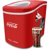 Image de Machine à glaçons Salco Coca-Cola   Fabricant de glaçons avec 2 tailles de glaçons   Design rétro rouge   Machine à glaçons portable pour cocktails, boissons et soirées (12 kg par 24 heures - Rouge)