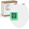 Image de instmaier Gaia Siège de WC blanc | Siège de WC blanc avec abaissement automatique | Couvercle de WC en bois MDF | testé durable avec certification FSC | lunette de WC facile d'entretien