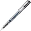 Image de Lamy safari vista - Stylo Plume avec grip ergonomique et plume acier poli en taille M - matière plastique robuste ASA - avec cartouche bleue T 10 - Droitier