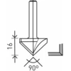 Image de Fraise pour plaques de plâtre Festool HW S8 D32/90°