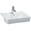 Image de Laufen Halbeinbauwaschtisch Laufen PRO A mittig 560x440 weiß, 8129610001041