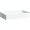 Image de Laufen Living Square vasque, sans trou pour robinet, sans trop-plein, 600x340mm, H8114340001121, Couleur: Blanc