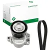 Image de INA Jeu de courroies trapézoïdales à nervures 529 0235 10 1078mm Compatible avec VW Polo V 3/5 portes 6R1, 6C1, AUDI A1 Sportback 8XA, 8XK A1 3/5 portes 8X1, 8XK, SKODA FABIA NJ3 FABIA Break NJ5, SEAT