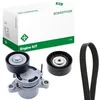 Image de INA Jeu de courroies trapézoïdales à nervures 529 0307 10 1660mm Compatible avec BMW 1 5 portes F20 3 Touring F31 5 Berline F10 3 Berline F30, F80 5 Touring F11 X3 F25