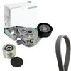 Image de INA Jeu de courroies trapézoïdales à nervures 529 0465 20 1195mm Compatible avec VW Golf 4 3/5 portes 1J1 Transporter T5 Van 7HA, 7HH, 7EA, 7EH, AUDI A3 3/5 portes 8L1, SEAT Leon 3/5 portes 1M1