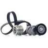Image de INA Jeu de courroies trapézoïdales à nervures 529 0475 20 1070mm Compatible avec VW Golf VI 3/5 portes 5K1 Polo V 3/5 portes 6R1, 6C1 Tiguan I 5N Sharan II 7N1, 7N2 Passat B6 Variant 3C5