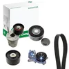 Image de INA 529 0368 30 Pompe à eau + kit de courroie d'accessoire avec joint d'étanchéite Contrôler et changer roue libre alternateur si nécessaire