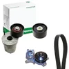 Image de INA 529 0370 30 Pompe à eau + kit de courroie d'accessoire avec joint d'étanchéite Contrôler et changer roue libre alternateur si nécessaire