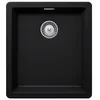 Image de SCHOCK Greenwich N-100S Puro Évier de cuisine compact 40,6 x 45,6 cm   Évier en granit noir sans égouttoir à partir de 45 cm