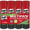 Image de Bâton de colle Pritt, colle sûre et adaptée aux enfants pour l'art et le bricolage, colle forte pour l'école et le bureau, 4x 22 g de bâton Pritt
