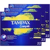 Image de Tampax Compak Régulier X 22 Tampons avec Applicateur en Plastique 22 Tampons Lot de 3