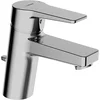 Image de Hansa 9092183 7835002 Twist Mitigeur de lavabo à levier simple avec levier/garniture d'écoulement 121 mm Chromé