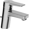 Image de Hansa 9131183 7835005 Twist Mitigeur de lavabo à levier simple avec levier garniture d'écoulement basse pression 121 mm Chromé