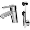 Image de Hansa Hansaprimo Mitigeur de lavabo, avec douchette fonctionnelle, sans vidage, saillie : 107mm, 49462203