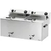 Image de Bartscher 162910 Professional II Double friteuse électrique avec robinet à graisse