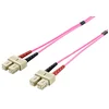 Image de equip 255521 câble de Fibre Optique 1 m OM4 SC Violet - Câbles de Fibre Optique (1 m, OM4, SC, SC, Male Connector/Male Connector, Violet)
