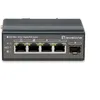 Image de LevelOne IGU-0501 Commutateur réseau 5 Ports Gigabit PoE DIN-Rail, -30 °C à 65 °C/Gigabit Ethernet (10/100/1000) Power Over Ethernet (PoE)/Noir