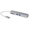 Image de Equip 133480 Adaptateur USB-C 5 en 1 USB-C Multifonction HDMI/2 Ports USB 3.0/SD/4K30Hz/0,15 m Argenté
