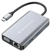 Image de Conceptronic DONN21G HUB 7en 1 USB 3.2 Gen 1 (3.1 Gen 1) Tipo-C Gris