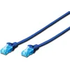 Image de DIGITUS Câble LAN Cat 5e - 0,5m - CCA Câble Réseau Avec RJ45 - U/UTP Non Blindé - Compatible Cat-6 & Cat-5 - Bleu